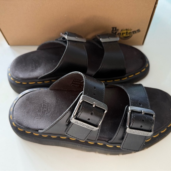 Dr. Martens Black Leather Sandals - Josef Size 7 - Picture 3 of 5